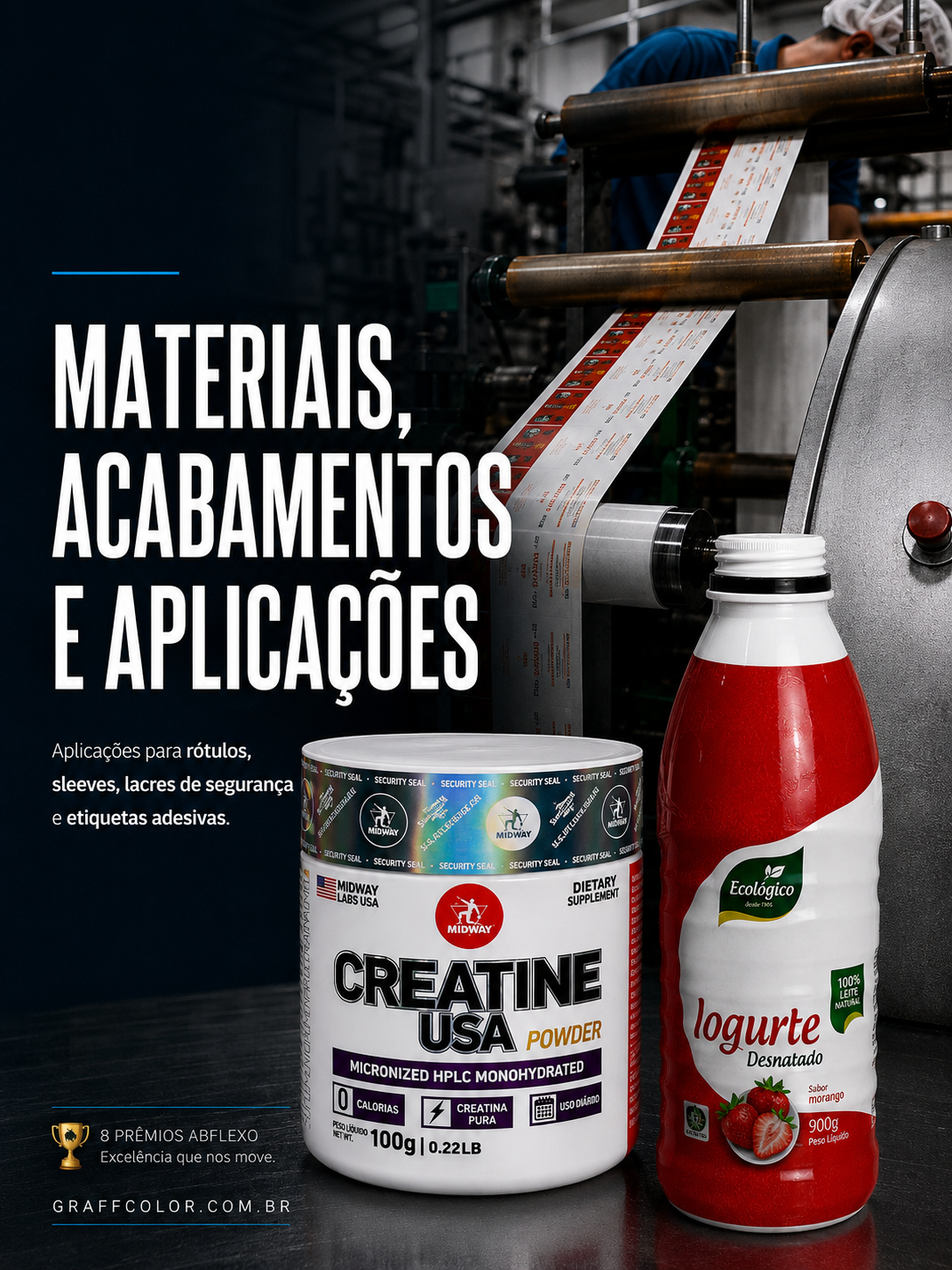 Materiais, acabamentos e aplicações